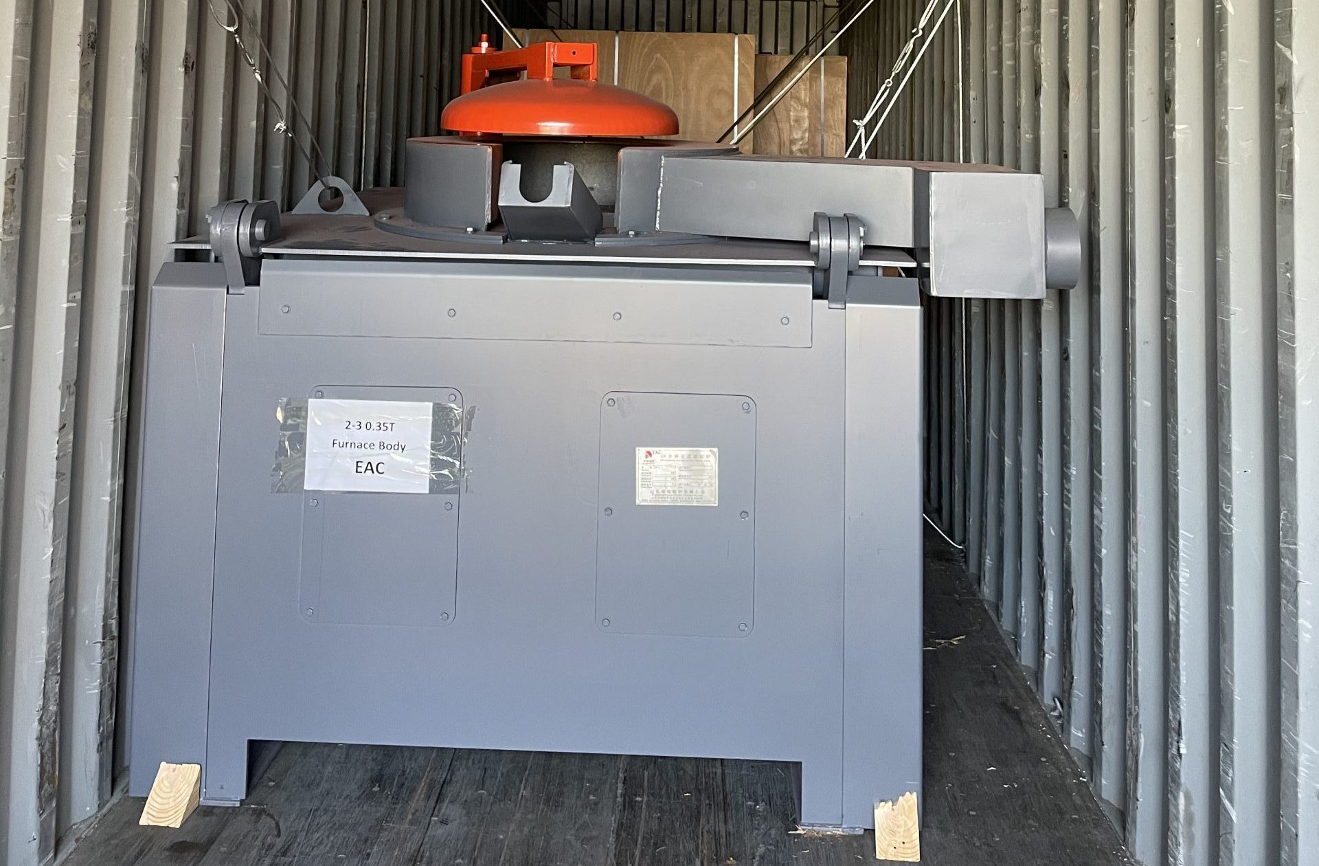 Shipment of steel shell furnace ordered by Russian customer
